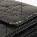 Christian Dior Cannage Black Quilted Leather Continental Wallet