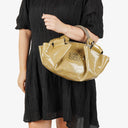 Loewe Olive Green Aire Patent Leather Anagram Nappa Shoulder Bag