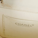Chanel Vintage Chocolate Bar Square Single Flap Beige Quilted Leather/Patent Leather Chain Shoulder Bag