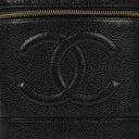 Chanel Black Leather Vanity Case