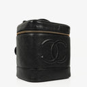 Chanel Black Leather Vanity Case