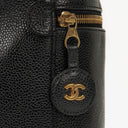 Chanel Black Leather Vanity Case
