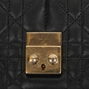 Christian Dior Cannage Black Quilted Leather Continental Wallet