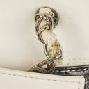 Chanel Vintage Chocolate Bar Square Single Flap Beige Quilted Leather/Patent Leather Chain Shoulder Bag