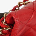 Chanel Valentine Charm Red Quilted Lambskin Flap Bag