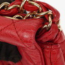 Chanel Valentine Charm Red Quilted Lambskin Flap Bag