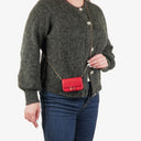 Fendi Vitello Century Opaco Nano Baguette Belt Charm