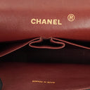 Chanel Vintage Medium Timeless Classic Double Flap Bag Black Quilted Lambskin 24K Gold-Plated Hardware And Mademoiselle Chain