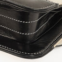 Chanel Vintage Chocolate Bar Square Single Flap Beige Quilted Leather/Patent Leather Chain Shoulder Bag