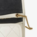Chanel Quilted White Leather Single Flap Bag