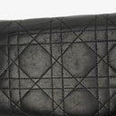 Christian Dior Cannage Black Quilted Leather Continental Wallet
