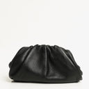 Bottega Veneta Nano Pouch With Strap In Black Calfskin