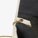Chanel Quilted White Leather Single Flap Bag