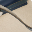 Hermes Herbag Natural/Navy Toile Vache Hunter 2 In 1 Bag