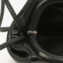 Bottega Veneta Nano Pouch With Strap In Black Calfskin