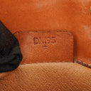 Celine Vintage Macadam Brown Drawstring Bucket Bag