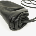 Bottega Veneta Nano Pouch With Strap In Black Calfskin