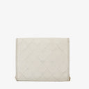 Chanel Quilted White Leather Single Flap Bag