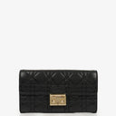 Christian Dior Black Miss Dior Cannage Lambskin Wallet on Chain