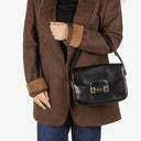 Gucci Horsebit 1955 Black Leather Shoulder Bag