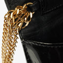 Chanel CC Black Envelope Patent Leather Multi Chain Shoulder Bag