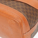 Celine Vintage Macadam Brown Drawstring Bucket Bag