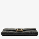 Christian Dior Black Miss Dior Cannage Lambskin Wallet on Chain