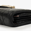 Christian Dior Black Miss Dior Cannage Lambskin Wallet on Chain