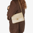 Chanel Medium Classic Single Flap Bag Beige Quilted Lambskin