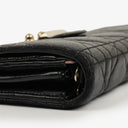 Christian Dior Black Miss Dior Cannage Lambskin Wallet on Chain