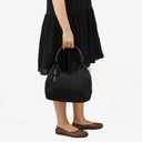 Gucci Brown GG Monogram Canvas Wooden Handle Hobo Bag