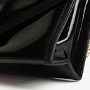 Chanel CC Black Envelope Patent Leather Multi Chain Shoulder Bag