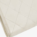Chanel Quilted White Leather Single Flap Bag