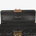 Christian Dior Black Miss Dior Cannage Lambskin Wallet on Chain