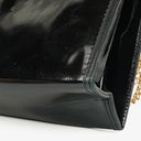 Chanel CC Black Envelope Patent Leather Multi Chain Shoulder Bag