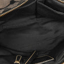 Coach Black Hamptons Signature Handbag