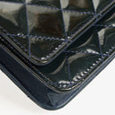 Chanel Quilted Patent Leather Wallet On Chain WOC