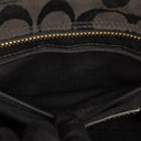 Coach Black Hamptons Signature Handbag