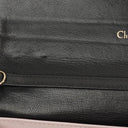 Christian Dior Black Miss Dior Cannage Lambskin Wallet on Chain