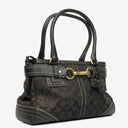 Coach Black Hamptons Signature Handbag