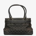 Coach Black Hamptons Signature Handbag
