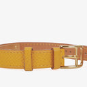 Hermes Kelly Brown Courchevel Leather Gold Plated Watch