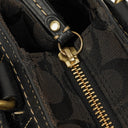 Coach Black Hamptons Signature Handbag