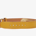 Hermes Kelly Brown Courchevel Leather Gold Plated Watch