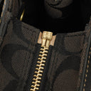 Coach Black Hamptons Signature Handbag