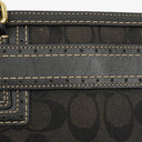 Coach Black Hamptons Signature Handbag