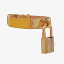 Hermes Kelly Brown Courchevel Leather Gold Plated Watch