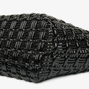 Balenciaga Black Braided Varnished XS Bistro Basket Bag