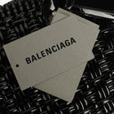 Balenciaga Black Braided Varnished XS Bistro Basket Bag