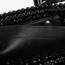 Balenciaga Black Braided Varnished XS Bistro Basket Bag
